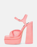 SOAVE - zapatos rosa de lycra con tacón