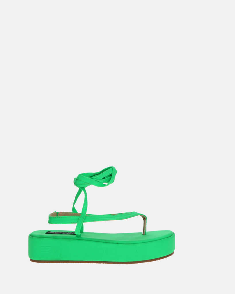 YULIYA - sandalias plataform verde