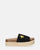 BRYANA - sandalias de alpargatas negras con estrella dorada
