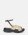 MIN - black sandals with straw details - QUANTICLO